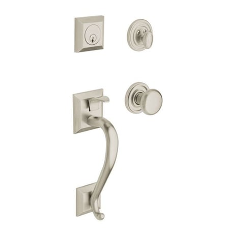 Baldwin Entry Handlesets Lifetime Satin Nickel 85320.056.RENT